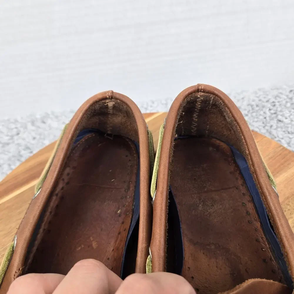 Sperry Top Sider Men 12M Authentic Original 2-Eye Brown Leather Casual Boat Shoe